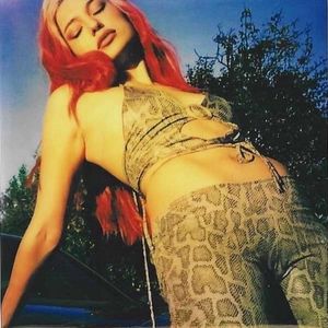 Yung Reaper Snakeskin Flared Leggings in Olive NWT Medium